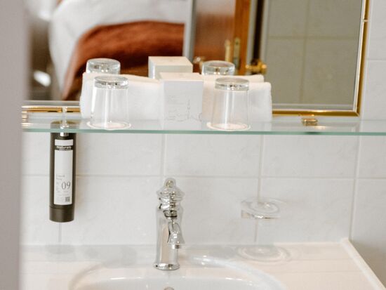 Badezimmerdetail im Hotel Stefanie Wien