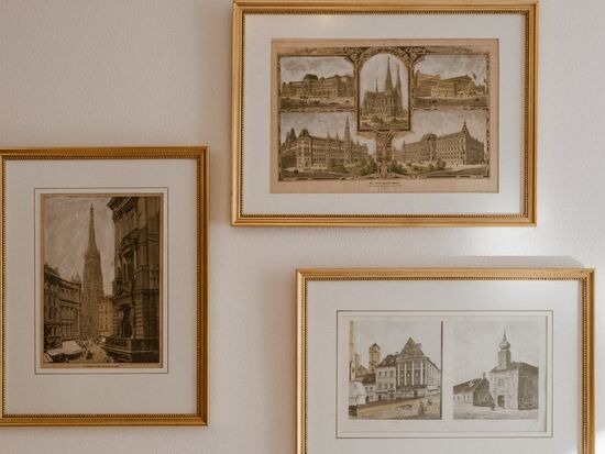 Zimmerdetail im Hotel Stefanie Wien