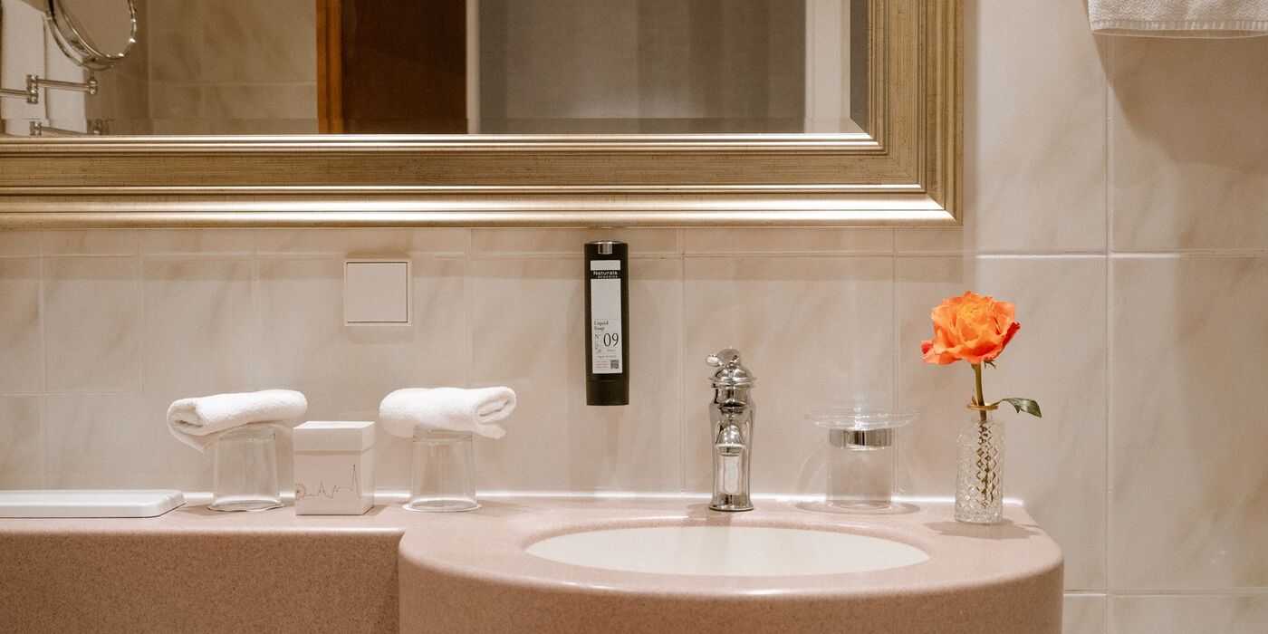 Badezimmer Hotel Stefanie Wien