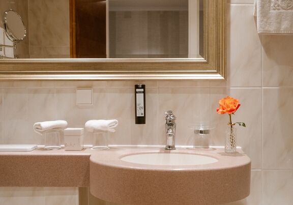 Badezimmer Hotel Stefanie Wien